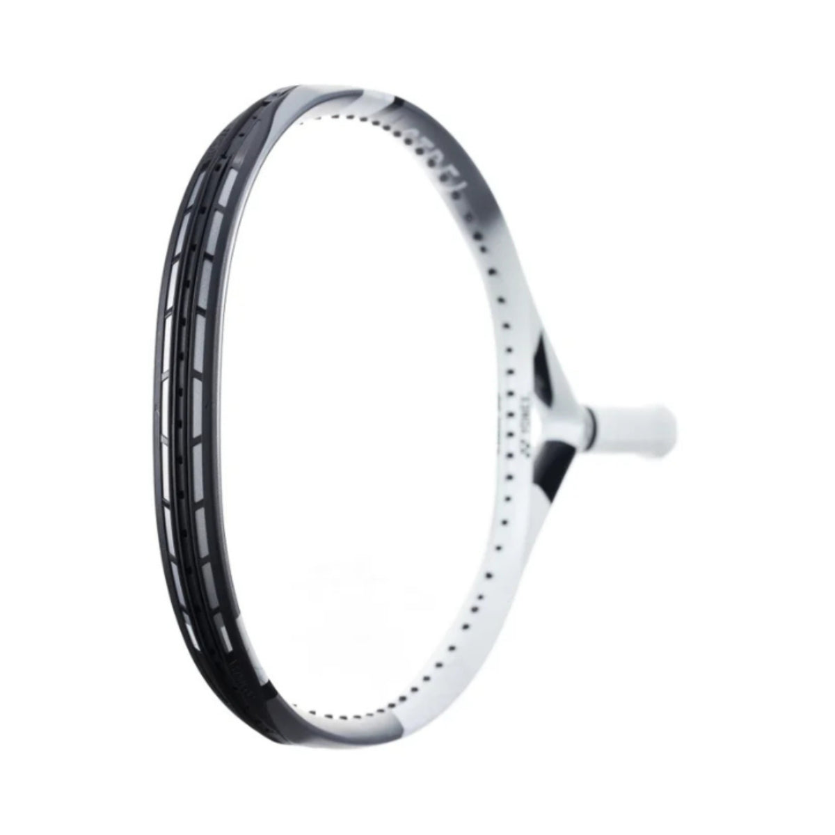 Tennis racket on a white background