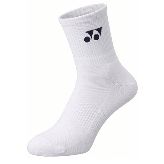 White sock with a logo on a white background