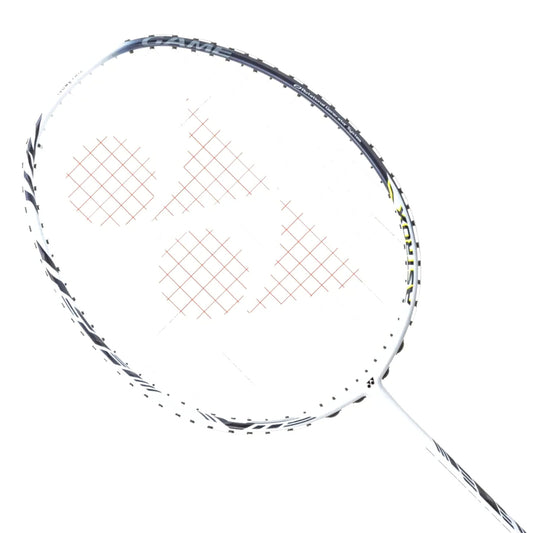 Badminton racket with a white background