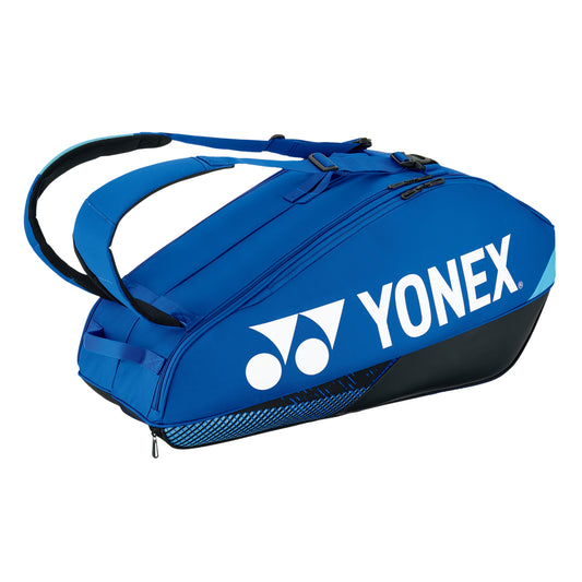 Blue Yonex bag on a white background