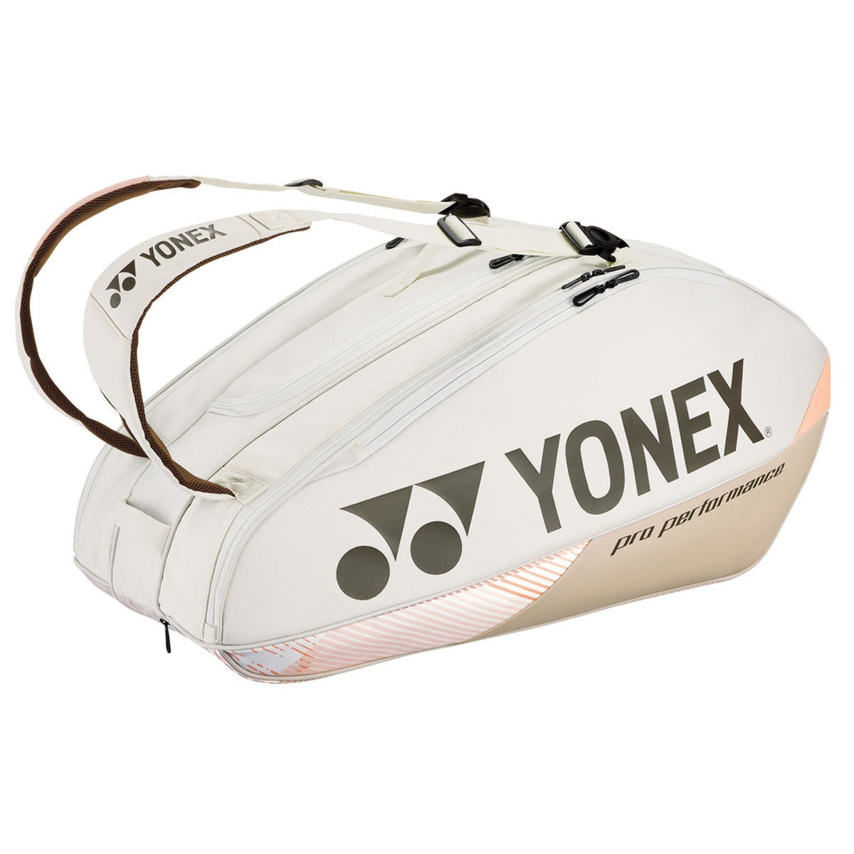 Yonex tennis bag on a white background