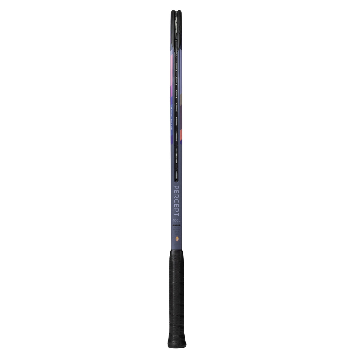 Yonex Tennis racket with a white strings pattern on a white background