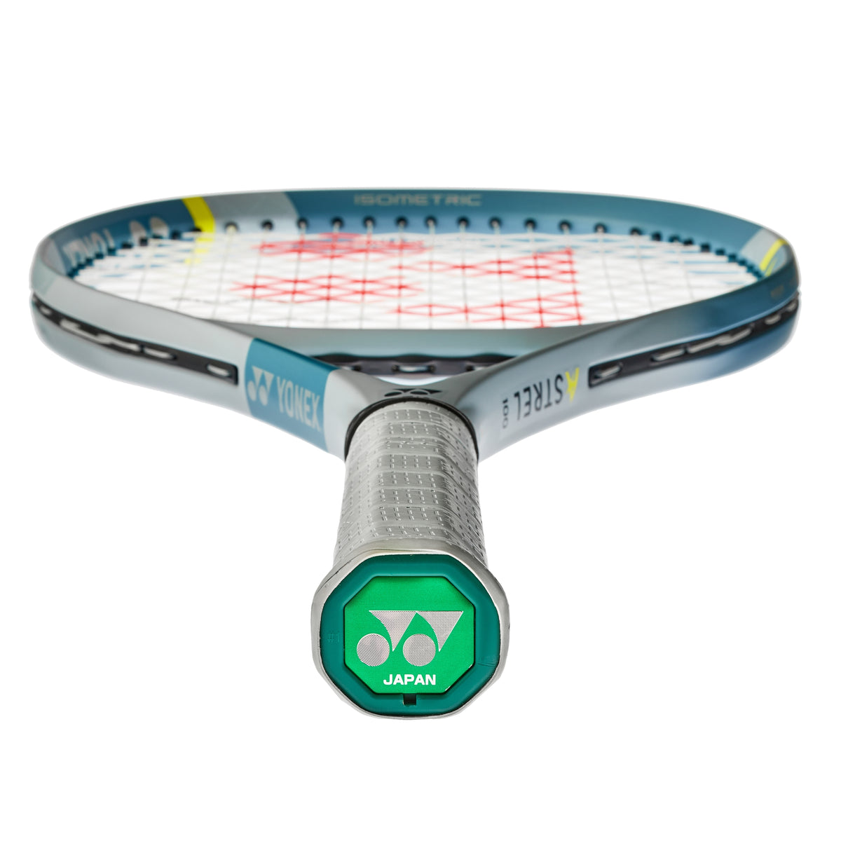 Tennis racket with Yonex branding on a white background