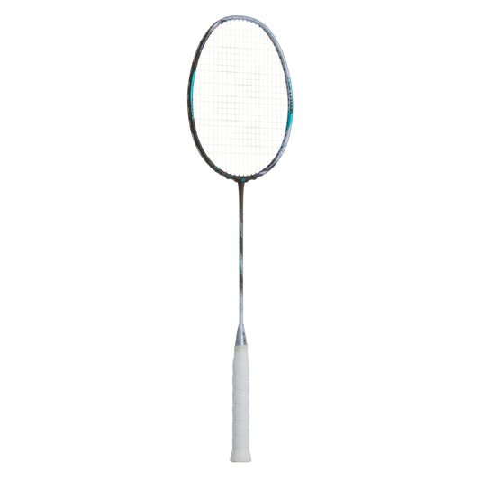 Badminton racket on a white background