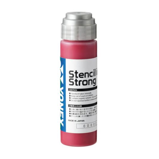 Red Bottle of Yonex Stencil Strong on a white background