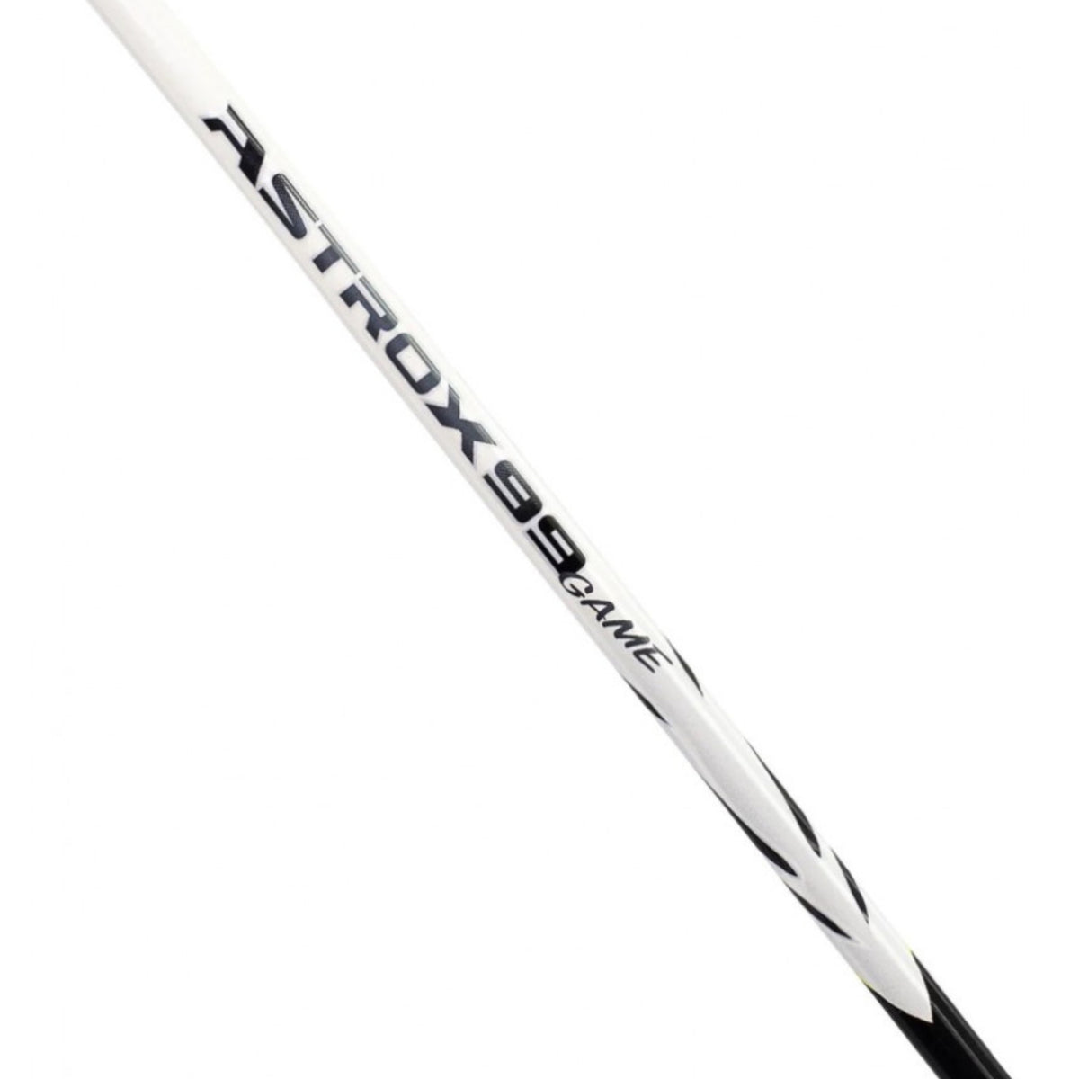Badminton racket handle with 'ASTROX' branding on a white background