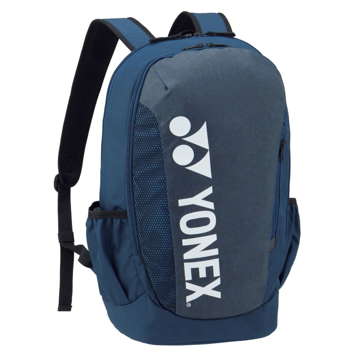 Blue backpack with Yonex logo on a white background