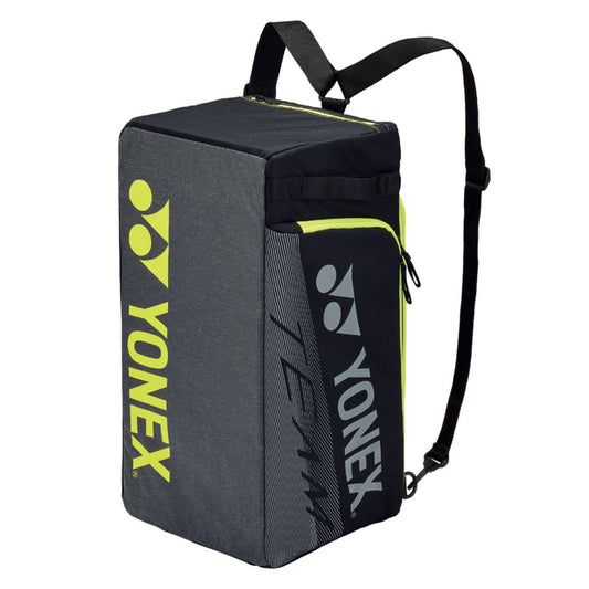 Yonex backpack with black and gray design on a white background