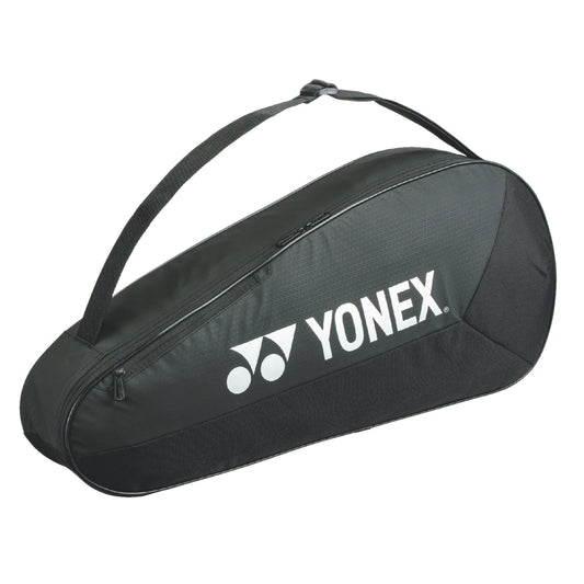 Black Yonex sports bag on a white background