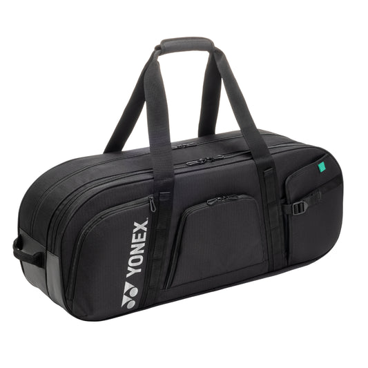Black bag with Yonex logo on a white background