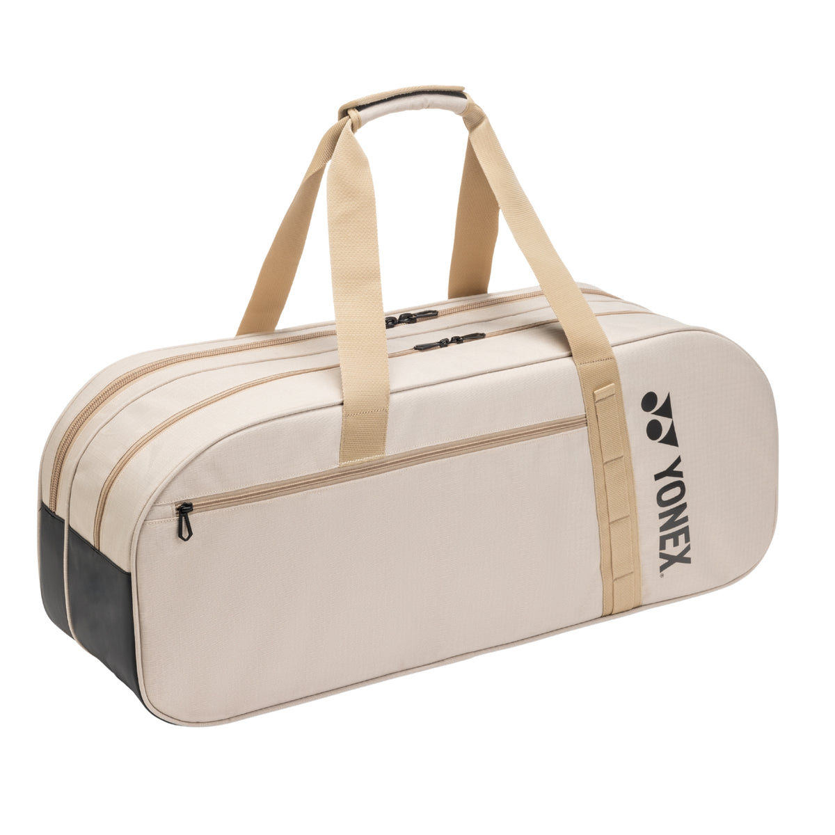 Beige bag with Yonex logo on a white background