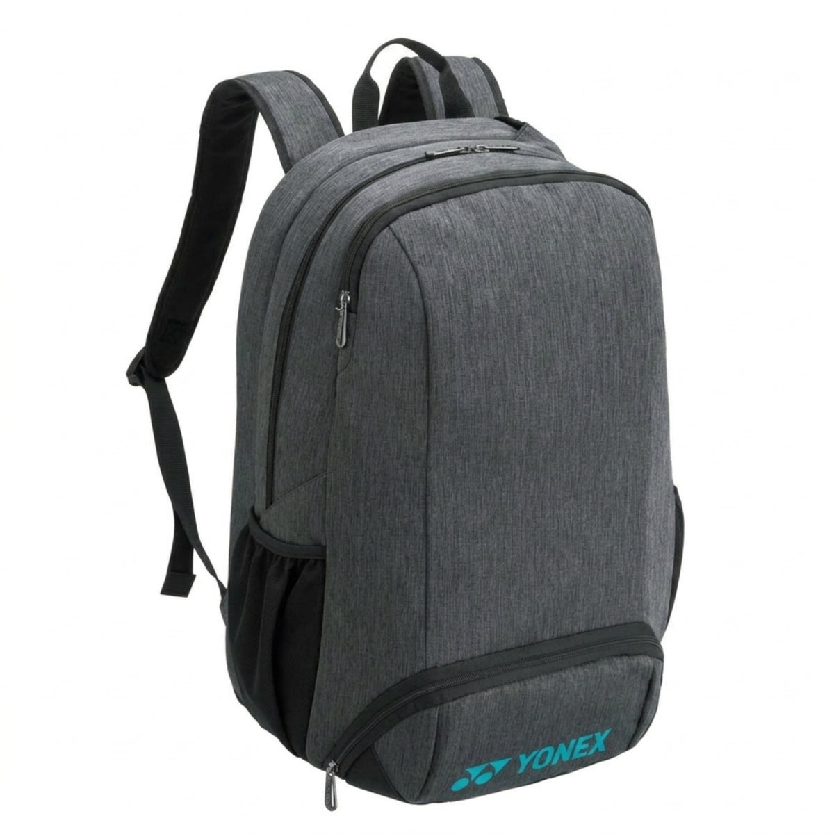 Gray backpack with Yonex logo on a white background