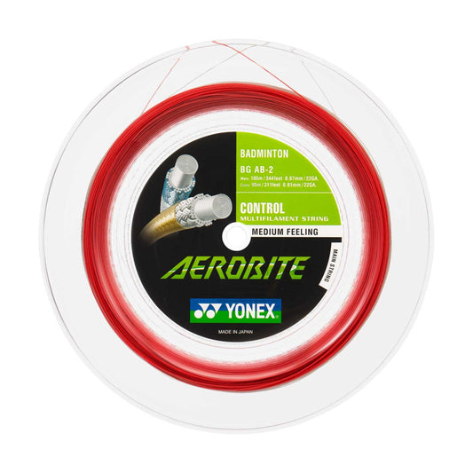Yonex Aerobite badminton string reel on a white background