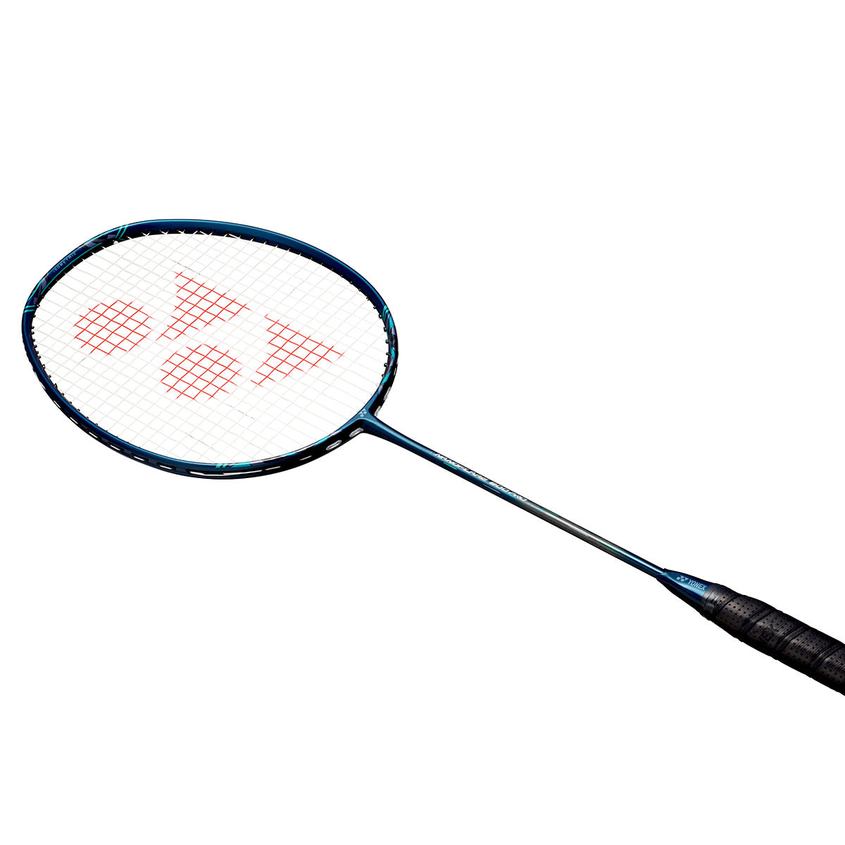 Badminton racket with Yonex logo on a white background