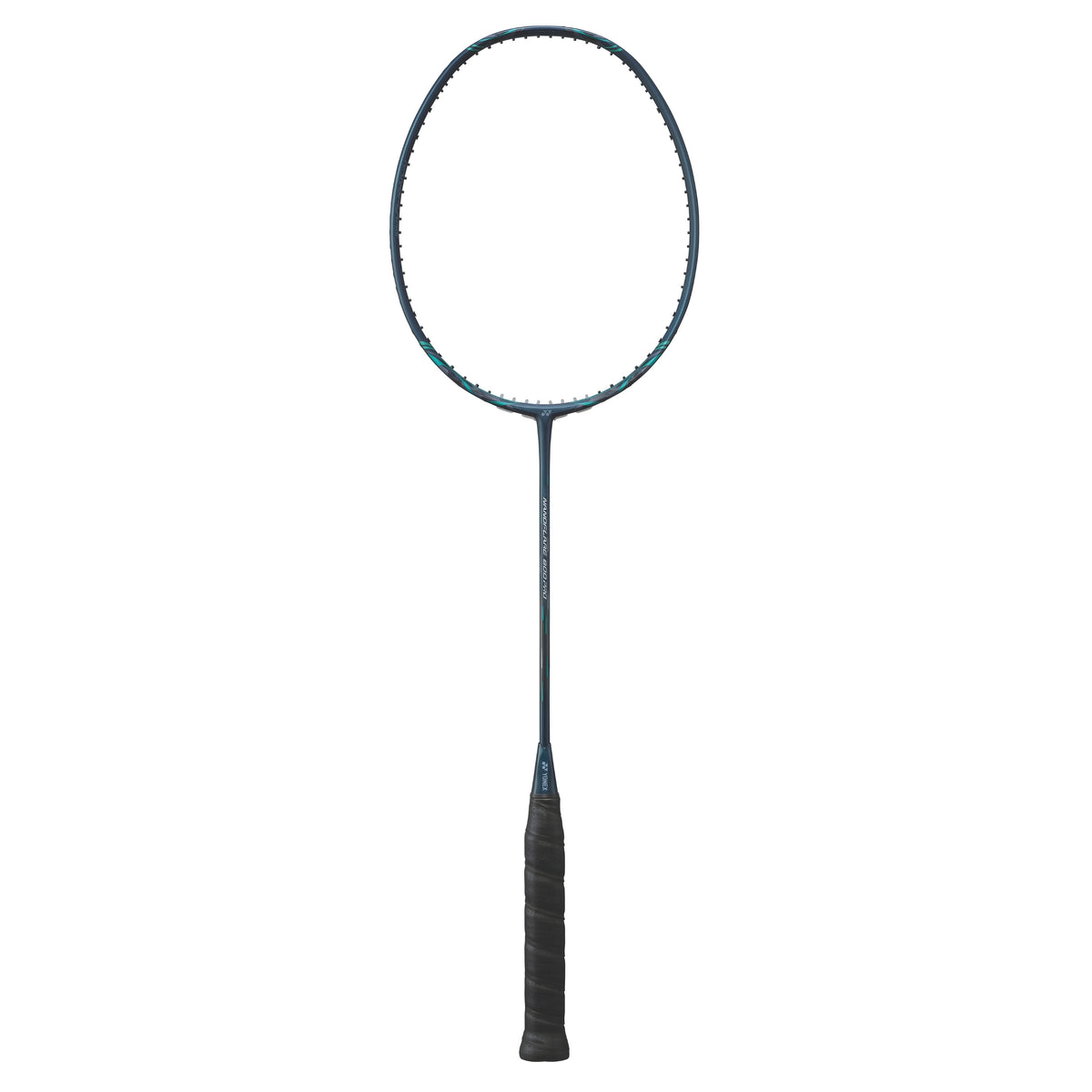 Badminton racket on a white background
