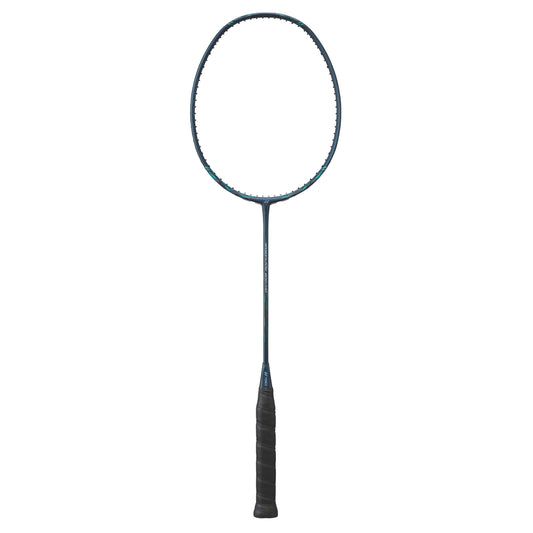 Badminton racket on a white background
