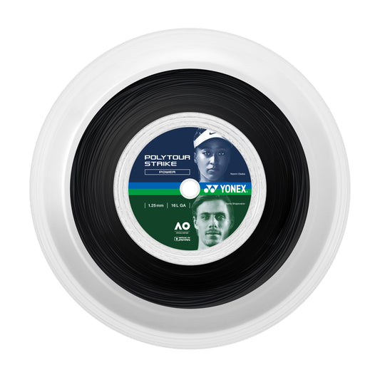 Yonex tennis string reel with branding on a white background