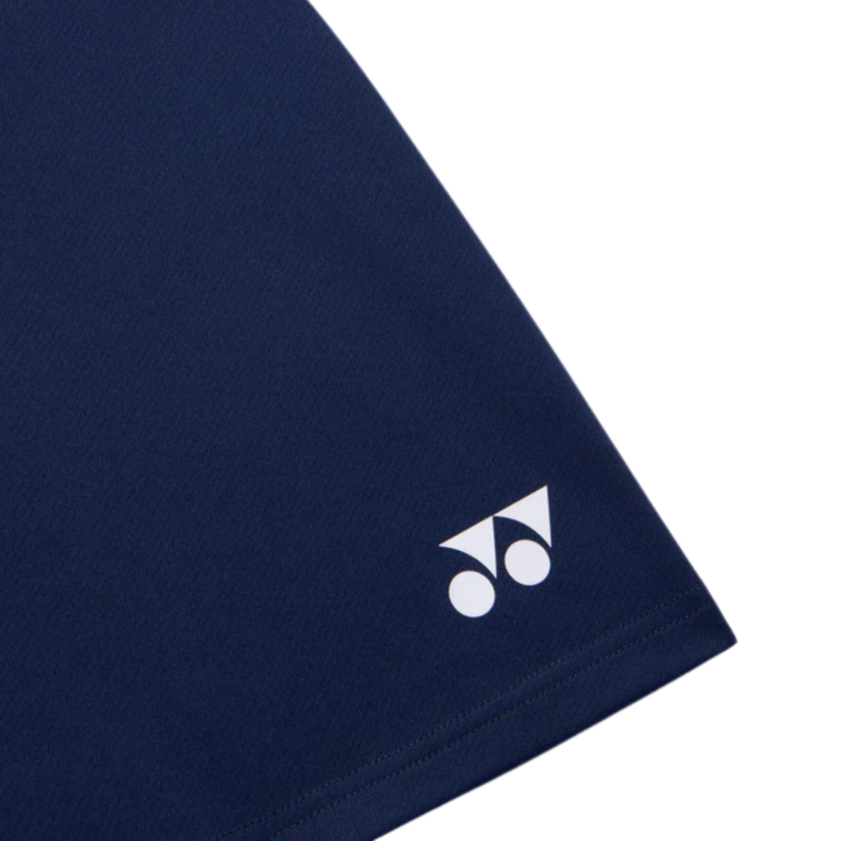 Close-up of a blue Yonex skirt on a white background
